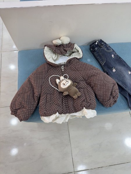 سترة بناتي نفخ مبطنة